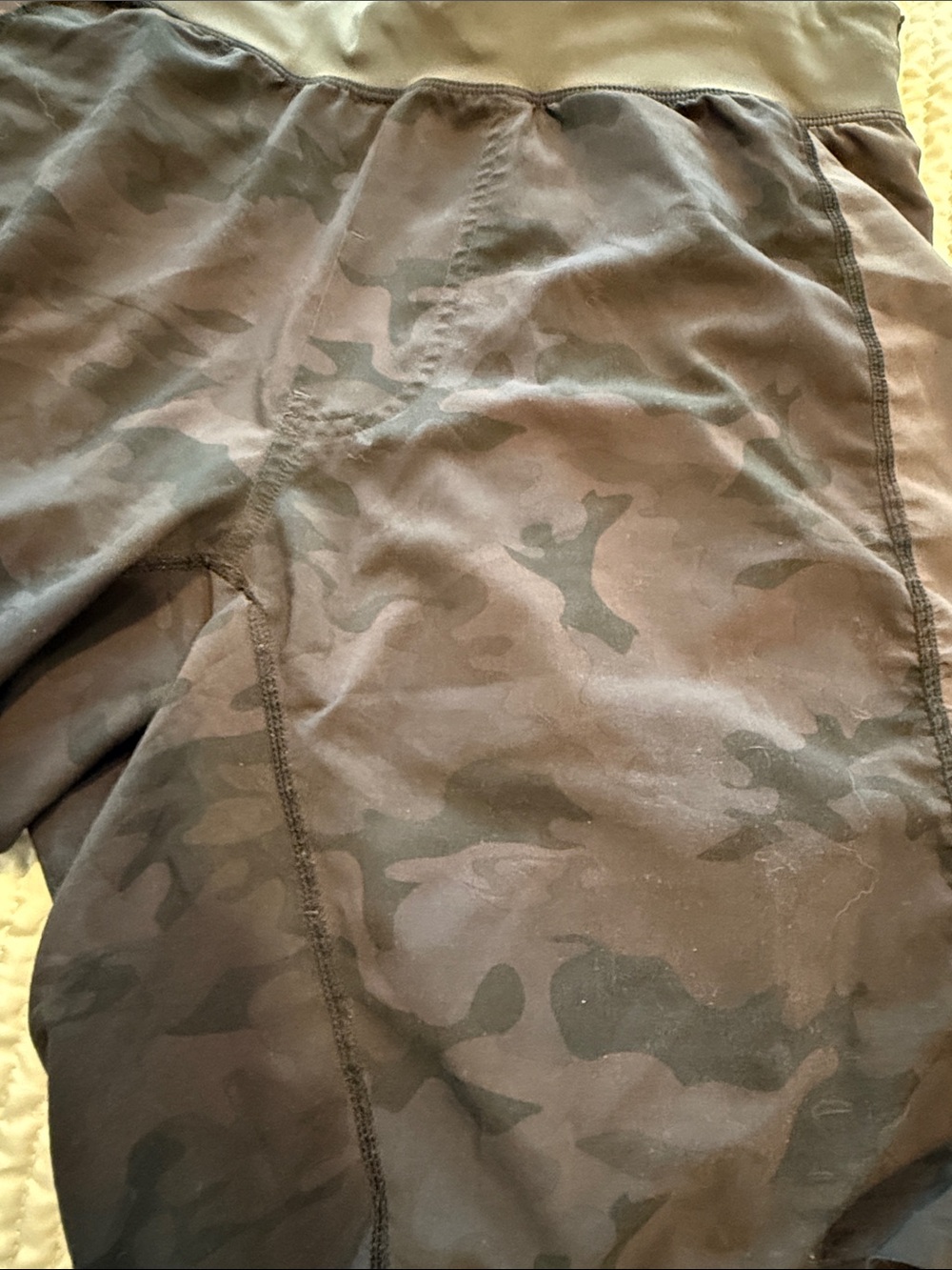 lululemon athletica Men's Camo Athletic Shorts in Black and Dark Green